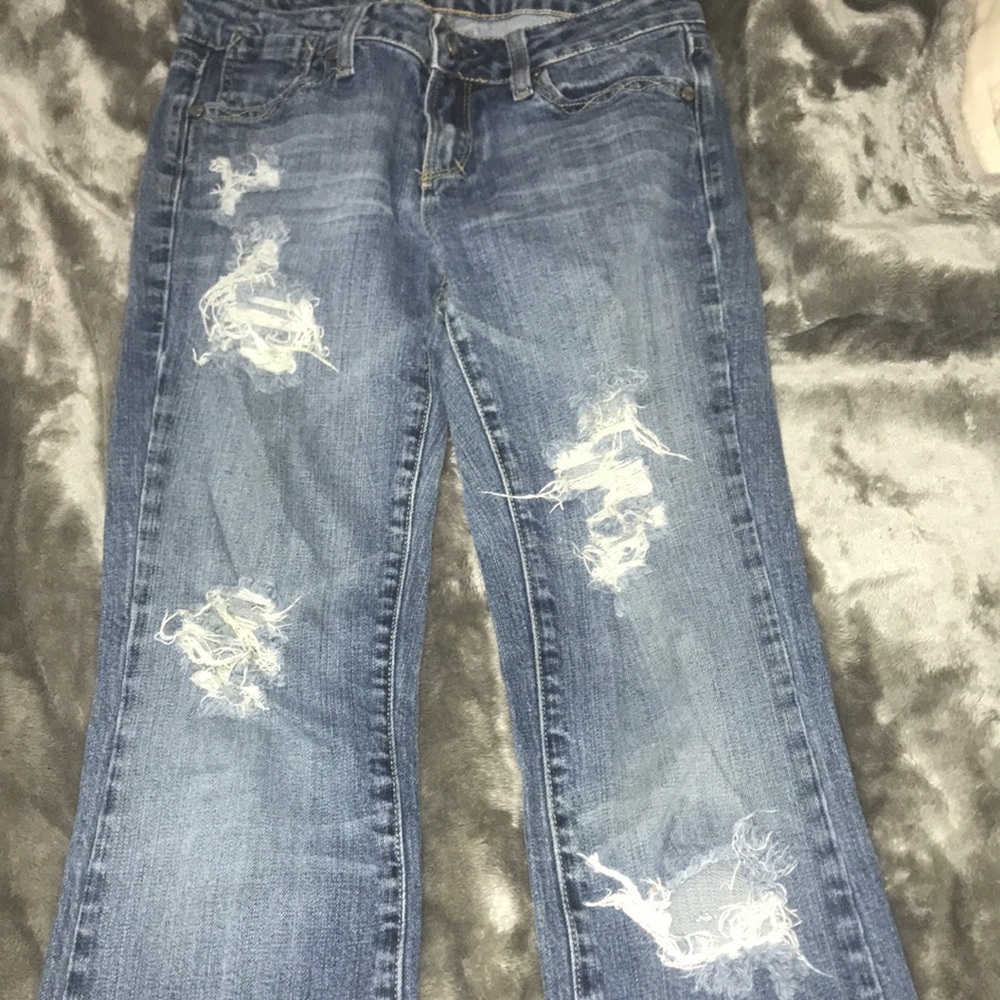 Light Blue Ripped Jeans